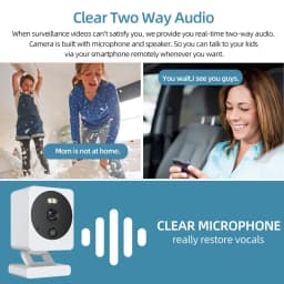 5MP Tuya Mini Wireless IP Security Camera Outdoor Waterproof CCTV Video Surveillance Camera Color Night Vision Baby Monitor Cam