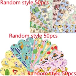 10-720pcs Cartoon Animal Pattern Band Aid Hemostasis Adhesive Bandages First Aid Emergency Kit Wound Plaster Patches for Kids