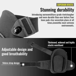Gel Knee Pads For Work & Gardening – Heavy Duty Professional Knee Pad with EVA Foam&GEL Cushion For Construction, Concrete