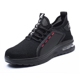 Lightweight Men's Safety Shoes Steel Toe Men's Work Shoes Slip Resistant Reinforced Shoes Man Fashion Breathable Sneaker
