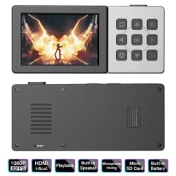 Ezcap 273 HD Video Recorder Box 1080P 60fps HDMI Video Capture Card with 3.5 Inch Screen Player Playback HDMI Loop Mic Audio Mix
