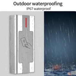M1 EM Card Reader RFID Standalone Keyboard for Door Enter Electronic Lock System Metal Waterproof Access Control Keypad