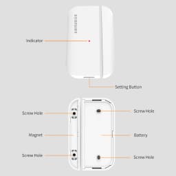 Staniot 5-Year Battery Life Contact Sensor Door and Window Open/Closed Detectors 433Mhz Smart Home Wireless Magnetic Sensor
