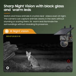 INQMEGA 5MP 4G / WIFI Solar Wireless Security Camera Outdoor Solar Monitor Camera Night Vision Color Camera PIR Detection Cam