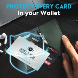 RFID Blocking NFC Signals Shield Secure For Passport Case Purse Portable Credit Card Protector