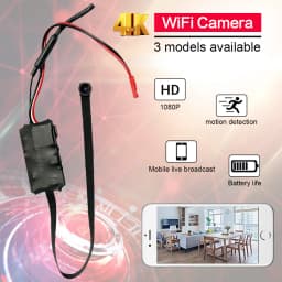 4K Home DIY Wireless WiFi 2.0MP Camera Supports Real-Time Live Broadcast via Smartphone App. 1080P Image Quality. 3 Models Avail