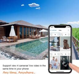 4K Home DIY Wireless WiFi 2.0MP Camera Supports Real-Time Live Broadcast via Smartphone App. 1080P Image Quality. 3 Models Avail