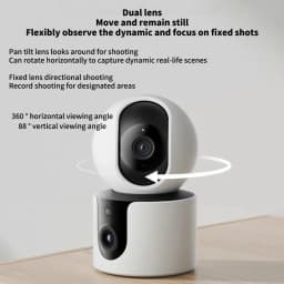 Xiaomi C300 Smart Camera Dual Lens PTZ 360° AI Detection 3 Million Pixels Full Color Night Vision WiFi 6 Home Security Mi Home