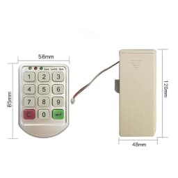 Locker Lock Password Electronic Cupboard Keypad Lock Electromagnetic Lock For Cabinet Lock Drawer Door Storage Latch Lock