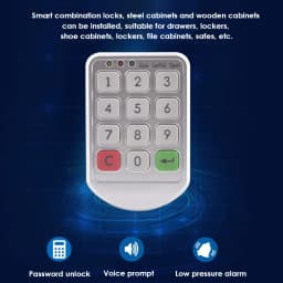 Locker Lock Password Electronic Cupboard Keypad Lock Electromagnetic Lock For Cabinet Lock Drawer Door Storage Latch Lock