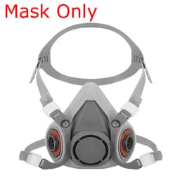 26in1 6200 Half Face Gas Mask Respirator with Anti-Fog Safety Glasses Multi-Filter Protection for Painting And Welding