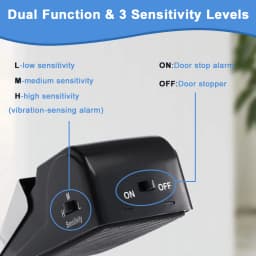 120 dB Anti-theft Burglar Stop System Security Home Alarm System Door Block Blocking Home Wedge Stopper Shaped Safety Stopper
