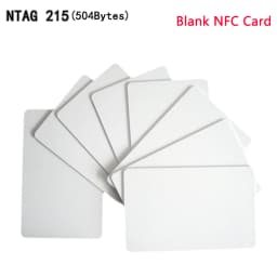 10/50pcs NFC Cards NT/AG 215 Blank Card Tagmo Programmable 13.56MHz Waterproof RFID 215 504Bytes NFC Business Card  ﻿