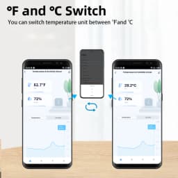 Waterproof Temperature Humidity Sensors IP65 Outdoor/ Indoor Smart Home Tuya Sensor Support Alexa Googe Assistant