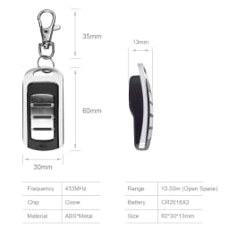 For 433 Garage Remote Control ERREKA IRIS2 IRIS4 IRIS IRIS Roller Code Transmitter 433.92MHz
