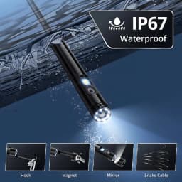 1920P HD 3 in 1 Endoscope Camera for iPhone Android Type-C HD IP67 Waterproof Borescope Single/Dual Lens Inspection Camera