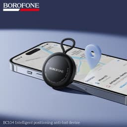 BOROFONE BC104 AirTag Bluetooth Tracker Find My iPhone Compatible for Keys Pets Luggage Elderly Kids Mini GPS Locator Anti-Lost