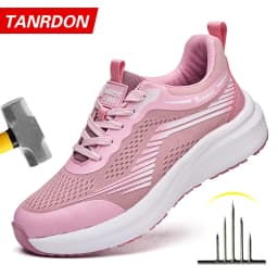 Ladies' Safety Shoes, Anti-Smashing and Anti-Puncture Work Shoes, Insulated Shoes, Lightweight and Fashionable Protective Boots