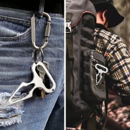 Self Defense Weapons Outdoor EDC Survival Tool Defence Personal Keychian Stinger Bottle Combination Opener Wrench for Men Women