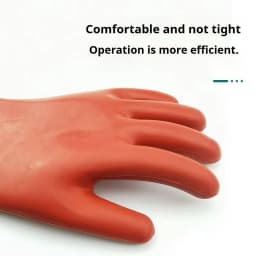 10kv 12kv Rubber Electrician Safety Glove Anti-electricity Protect High Voltage Electrical Insulating Gloves