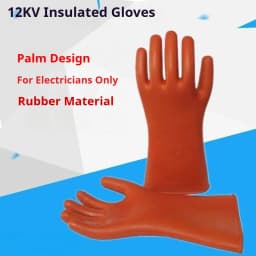 10kv 12kv Rubber Electrician Safety Glove Anti-electricity Protect High Voltage Electrical Insulating Gloves