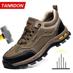 Summer Work Safety Shoes, Men's Puncture Resistant Work Shoes, Protective Shoes, Safety Boots, Tactical Boots
