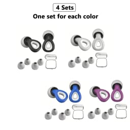 HUAK 1 pair of silicone earplugs, ear protection, hearing protection,swim, sleep, work, travel and other scenes, noise reduction