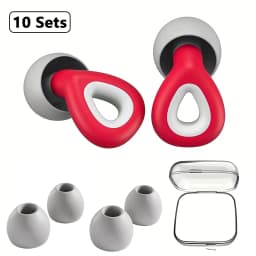HUAK 1 pair of silicone earplugs, ear protection, hearing protection,swim, sleep, work, travel and other scenes, noise reduction