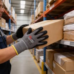 QEAR SAFETY General Purpose Micro Sandy Nitrile Rubber Palm Coated Work Gloves, Abrasion, Grip, Breathable Anti-hand-fatigue