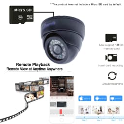 5MP 1080P Wifi IP Camera Dome Indoor Cctv Security Surveillance NightVision Infrared Video Wireless Home Cam Onvif CamHipro