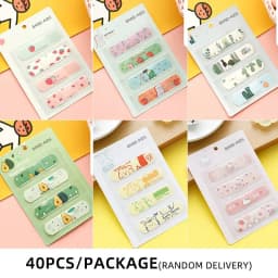 40pcs/80pcs/120pcs Cartoon Series CHILDREN'S Emergency Bandages Waterproof Bandages Medical Wound Hemostatic Patches