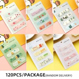 40pcs/80pcs/120pcs Cartoon Series CHILDREN'S Emergency Bandages Waterproof Bandages Medical Wound Hemostatic Patches