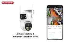 Wifi Surveillance Camera Outdoor PTZ 9MP Three lens 8X Digital Zoom AI Auto Tracking Humanoid Detection 4MP Security Camera