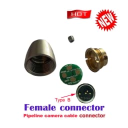 Pipe Inspection Camera Cable Repair Kit Connector Pipe Camera Head Cable Replacement Spare Part