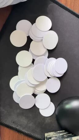 10/50/100pcs NFC Coin Card NT/AG 213 Anti-metal 13.56MHZ 144 Bytes 35mm Universal Metal surface available RFID Nt/ag213 nfc tags