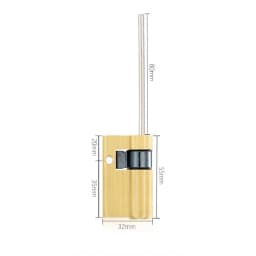 Brass Lock Cylinder for Automatic Smart Door Lock, With Tail, C-Class Core, Anti-Theft Door Emergency Fingerprint Lock Core