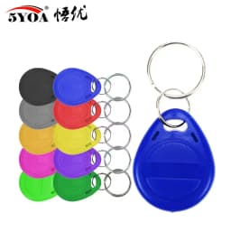 100pcs T5577 EM4305 RFID 125khz Key Keyfobs Copy Rewritable Writable Rewrite Duplicate Proximity ID Token Ring Blank Access