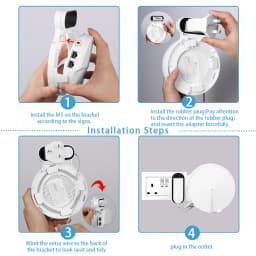 Wall Mount for TP-Link Deco M5 Whole Home Mesh WiFi System Sturdy Bracket Holder Space Saving TP-Link Router Holder