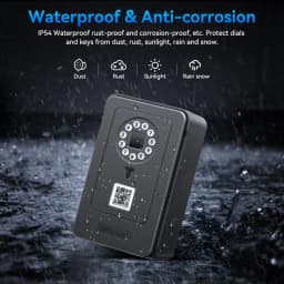 New Bluetooth Fingerprint Password Key Lock Box Waterproof Wall Mounted Door Hanging Safe Deposit Box Smart OKLOK Management