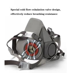 6200 Half Face Dust Gas Mask Respirator For Industrial Paint Spray Chemical Organic Vapor With Filters Protection Widely Used