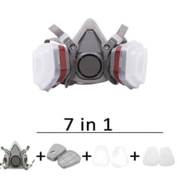 6200 Half Face Dust Gas Mask Respirator For Industrial Paint Spray Chemical Organic Vapor With Filters Protection Widely Used
