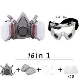 6200 Half Face Dust Gas Mask Respirator For Industrial Paint Spray Chemical Organic Vapor With Filters Protection Widely Used