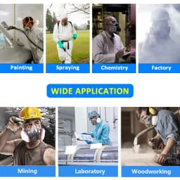6200 Half Face Dust Gas Mask Respirator For Industrial Paint Spray Chemical Organic Vapor With Filters Protection Widely Used