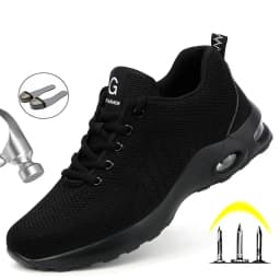 Anti-puncture Security Protective Shoes Air Cushion Work Sneakers Steel Toe Work Shoes Men Women Safety Shoes Light Breathable