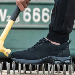 Anti-puncture Security Protective Shoes Air Cushion Work Sneakers Steel Toe Work Shoes Men Women Safety Shoes Light Breathable