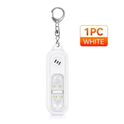 Awapow Personal Defense Alarm 130dB With LED Light Rechargeable Self Defense Woman Safety Alarm Key Chain Emergency Anti-Attack