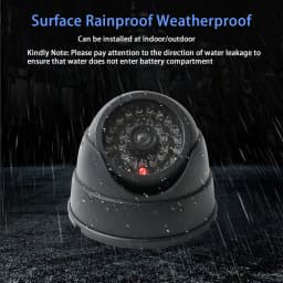Creative Dome Dummy Camera Flashing Led Plastic Fake Conch Camera AA Battery Simulation CCTV Surveillance Security System