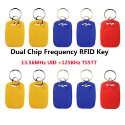5/10pcs UID T5577 Smart Dual Chip Changeable Magic Card 13.56Mhz Clone Badge 125Khz Copy Token RFID Rewritable NFC 1K S50 Tag