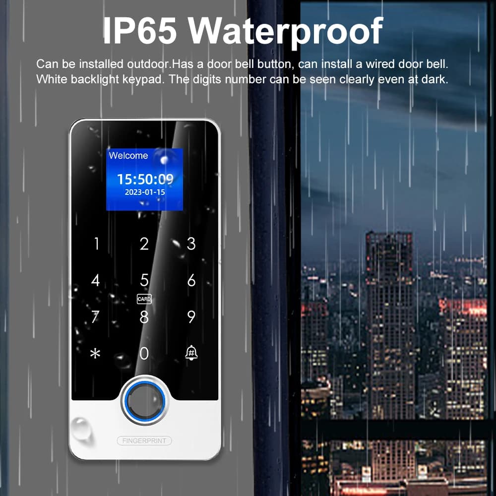 Support Tuya App Fingerprint RFID Access Control System Door Lock Electronic Gate Bluetooth Opener Home Digital Set Biometric