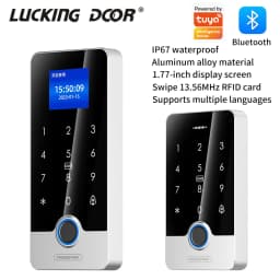 Support Tuya App Fingerprint RFID Access Control System Door Lock Electronic Gate Bluetooth Opener Home Digital Set Biometric